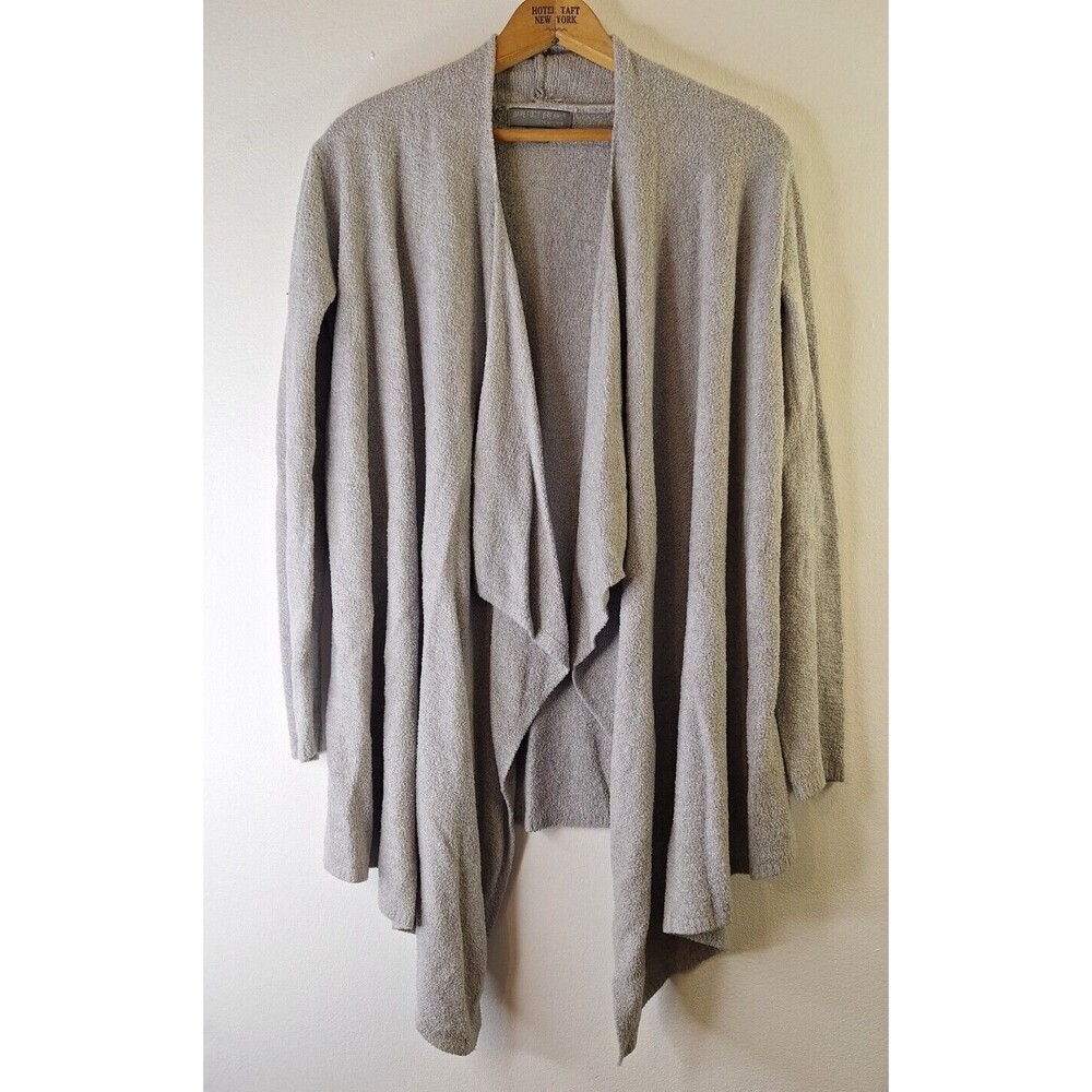 Barefoot Dreams Cozy Chic Lite Gray Island Wrap Cardigan Sz S/M Lounge Cozycore